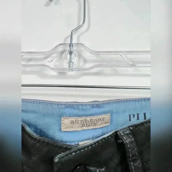 Burberry Brit Pilton Sz 26 Skinny Leg Black Jeans Designer Size 27 - Picture 2 of 4